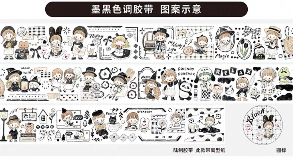 zZoton Molinta Washi Tape - Black