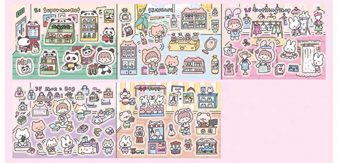 zZoton Molinta Kiss Cut Glitter PET Tape - Shopping Mall