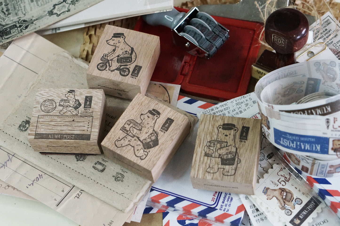Black Milk Project Rubber Stamp - Kuma Post Bear