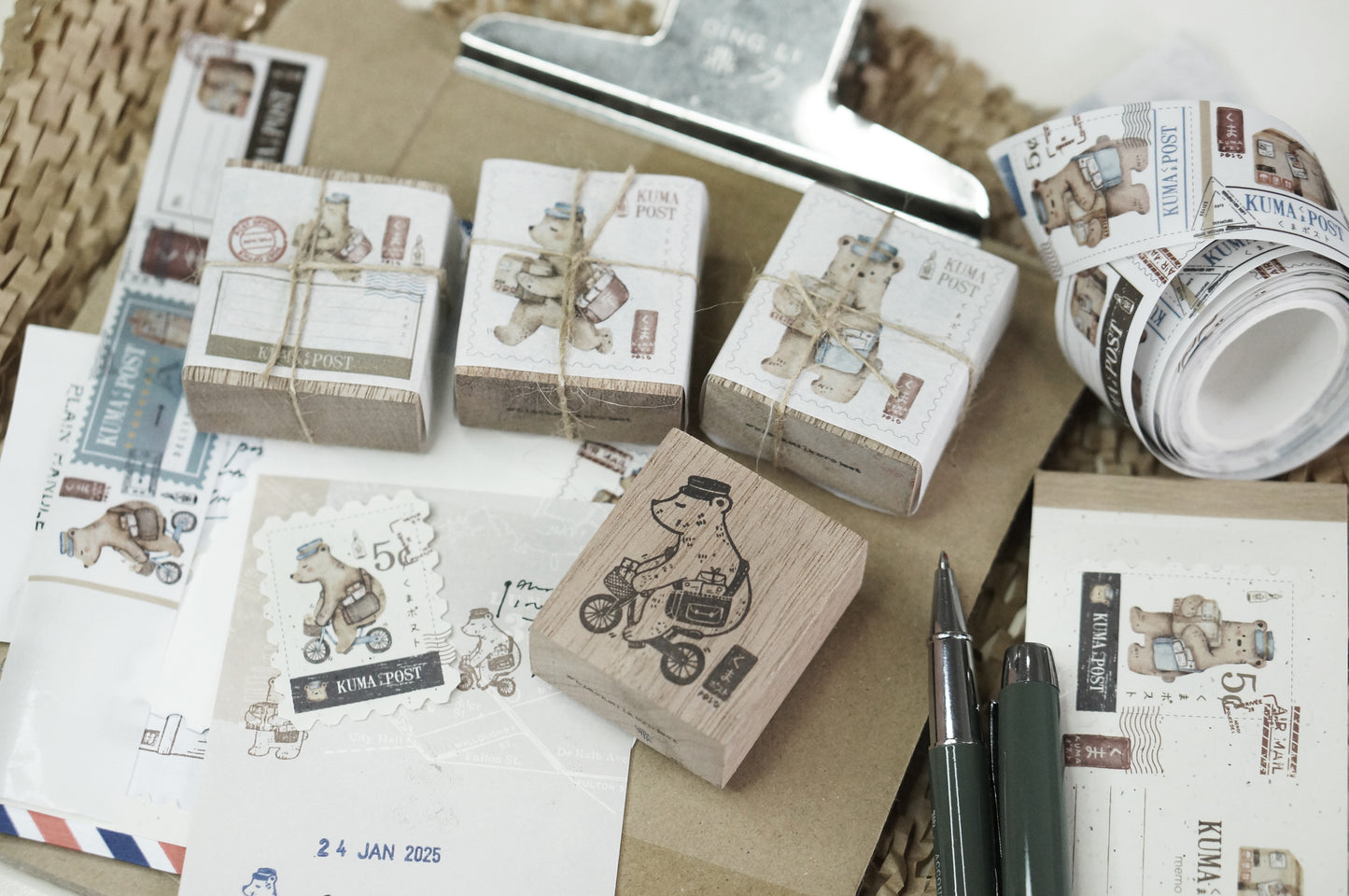 Black Milk Project Rubber Stamp - Kuma Post Bear