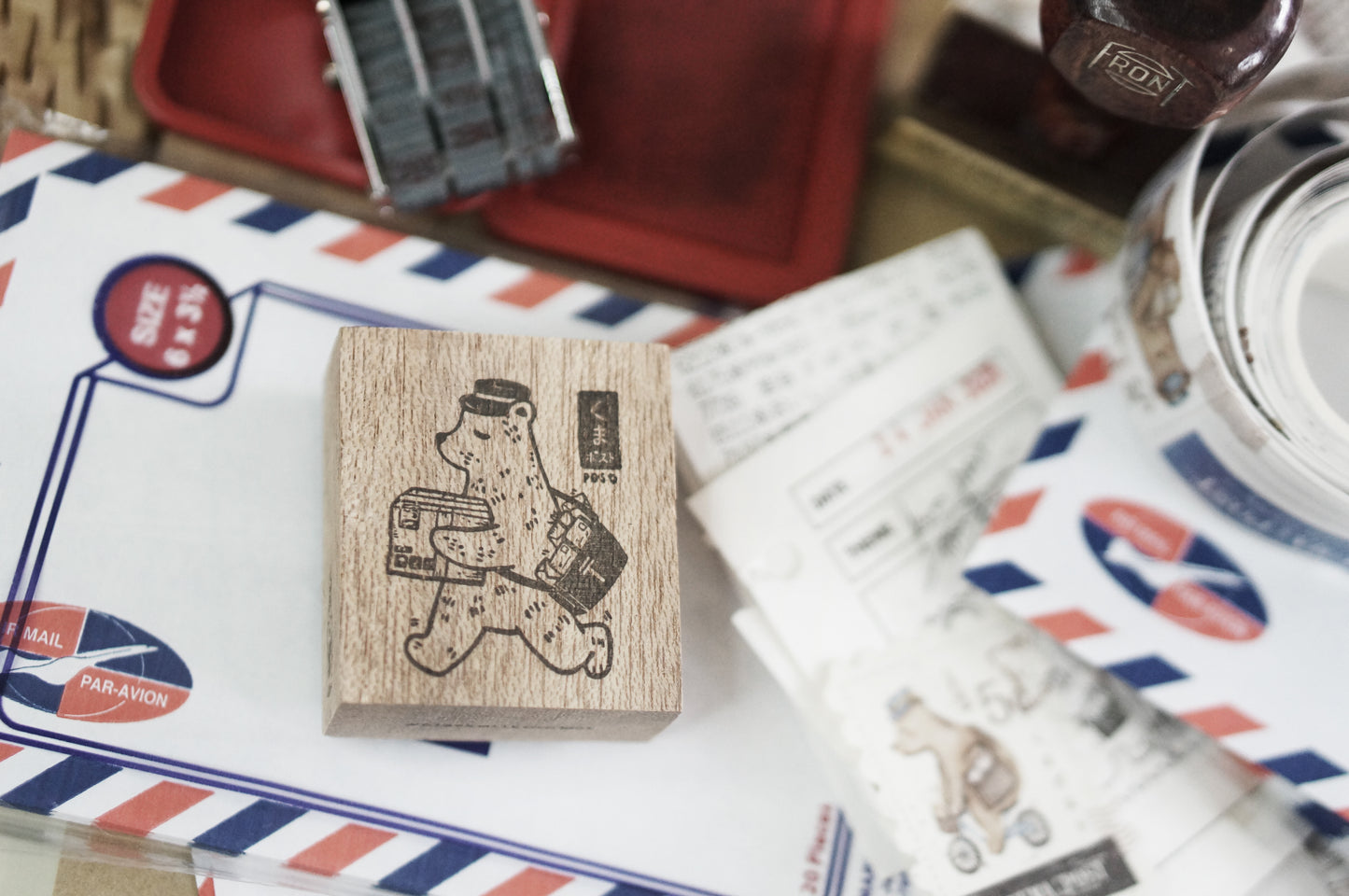 Black Milk Project Rubber Stamp - Kuma Post Bear