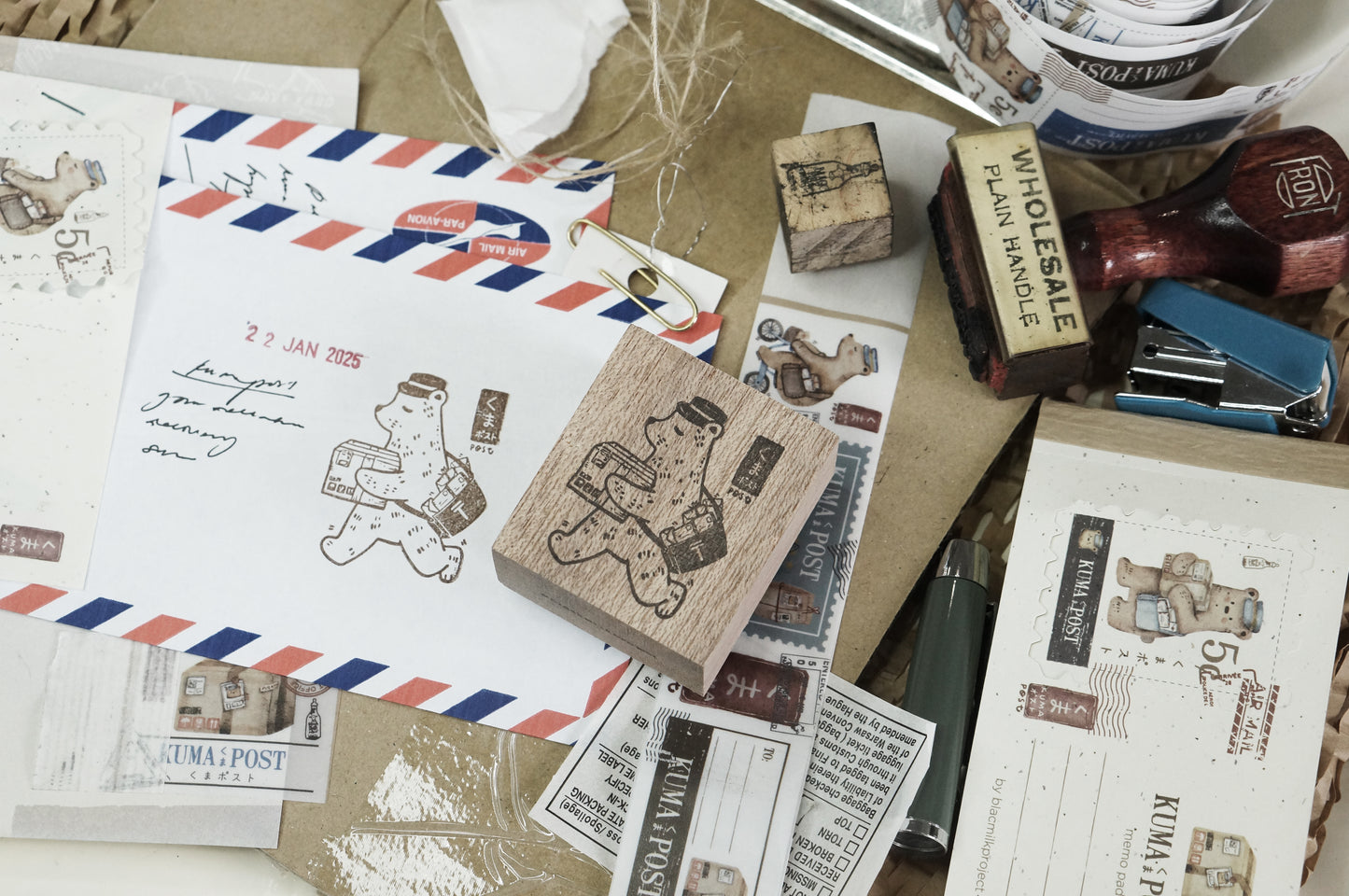 Black Milk Project Rubber Stamp - Kuma Post Bear