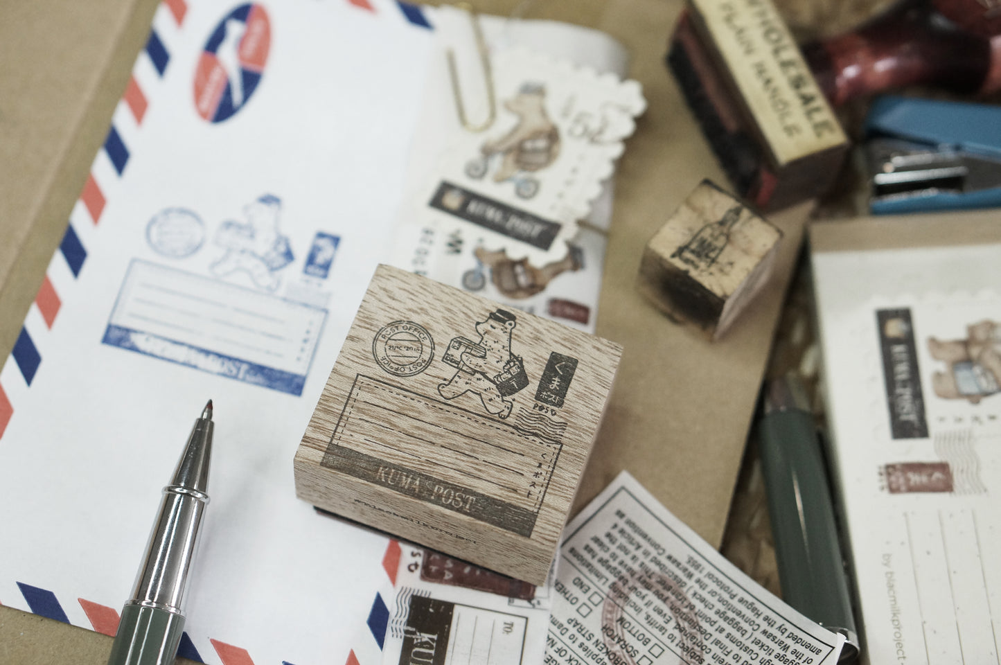 Black Milk Project Rubber Stamp - Kuma Post Bear