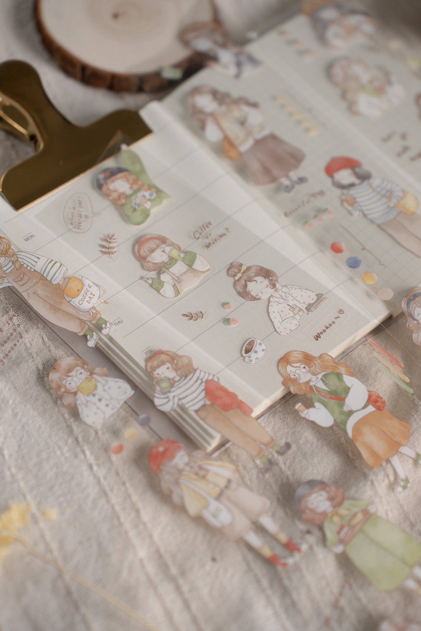 Sho Little Happiness Kiss Cut PET Tape - Let's Go Cafe Hopping