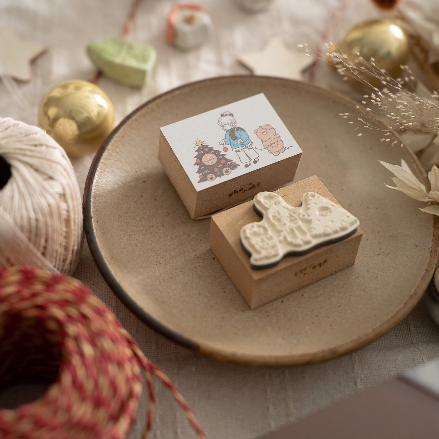 Sho Little Happiness Rubber Stamp - Let's Decorate