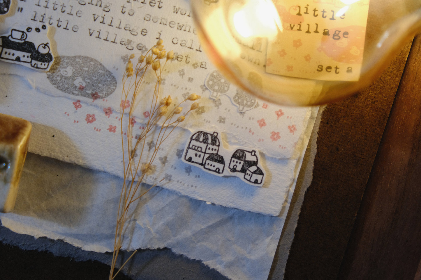 Eileen Tai Rubber Stamp - Little Village Set A