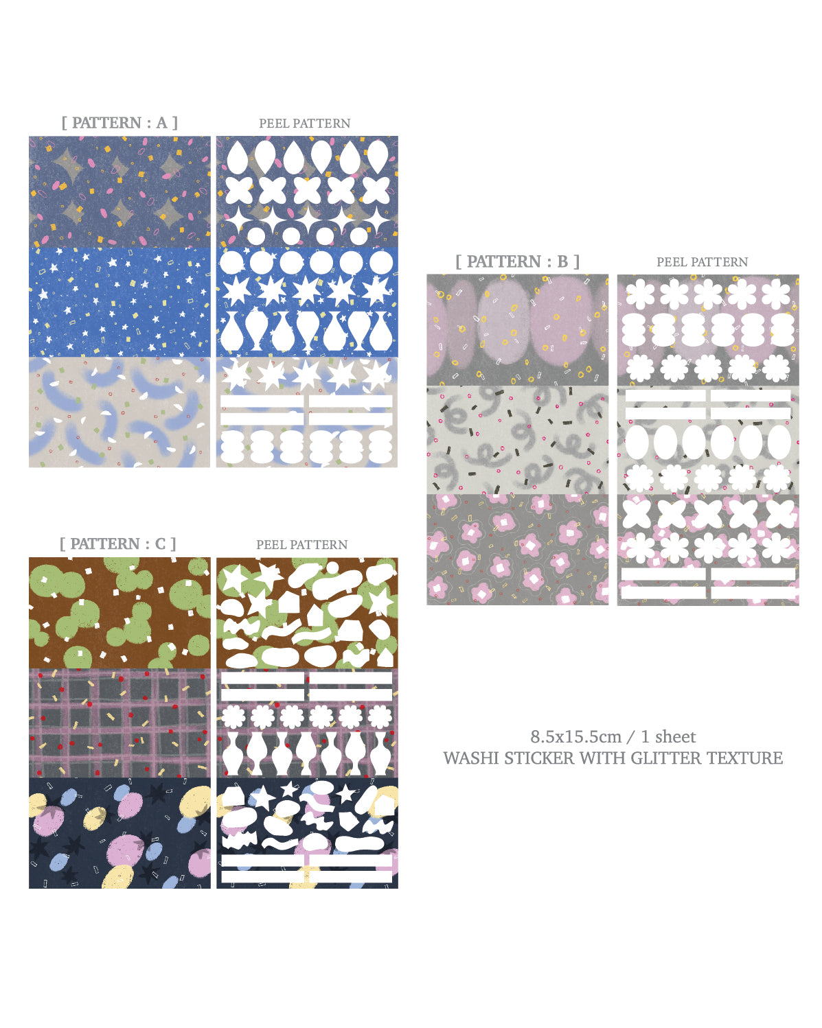 Kurukynki Mod Shape Sticker Sheet