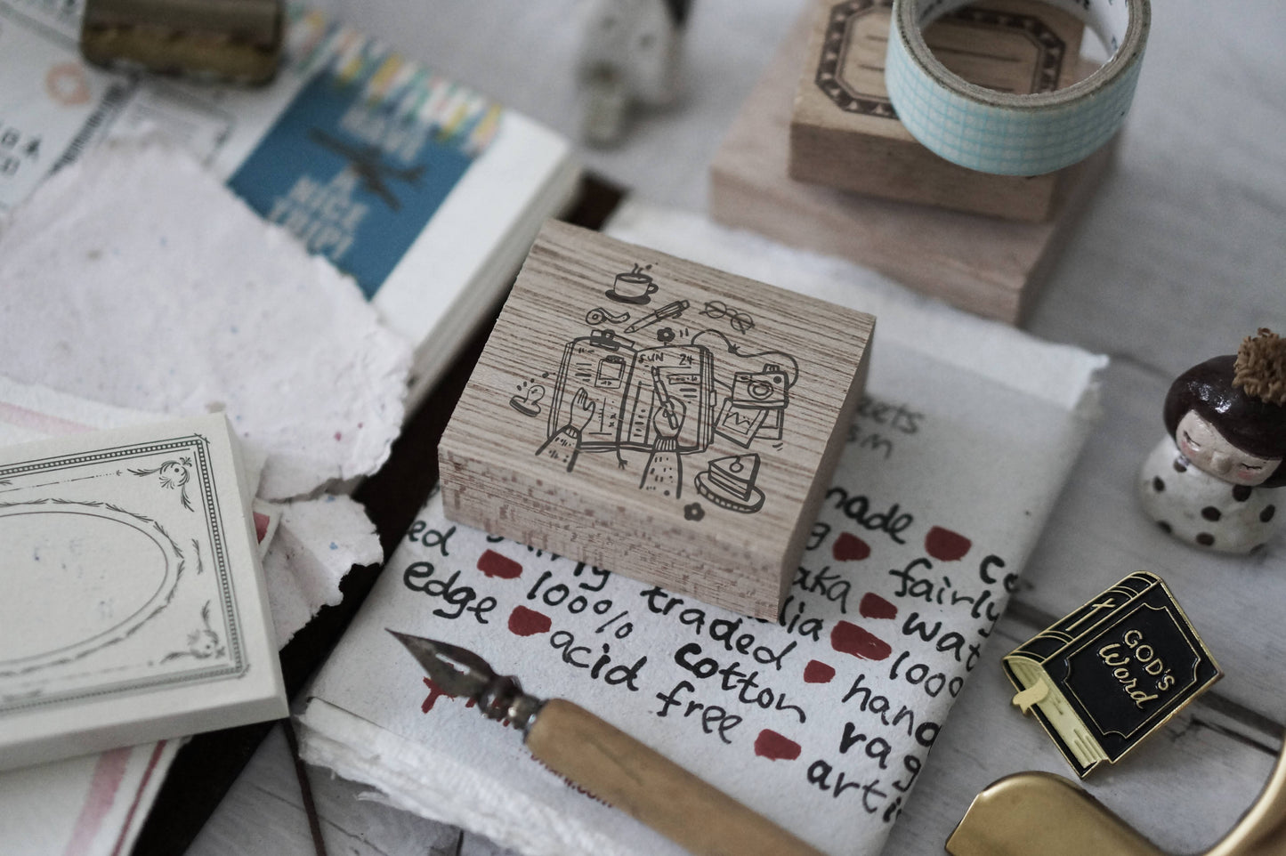 Black Milk Project Me Time Rubber Stamp - Journaling