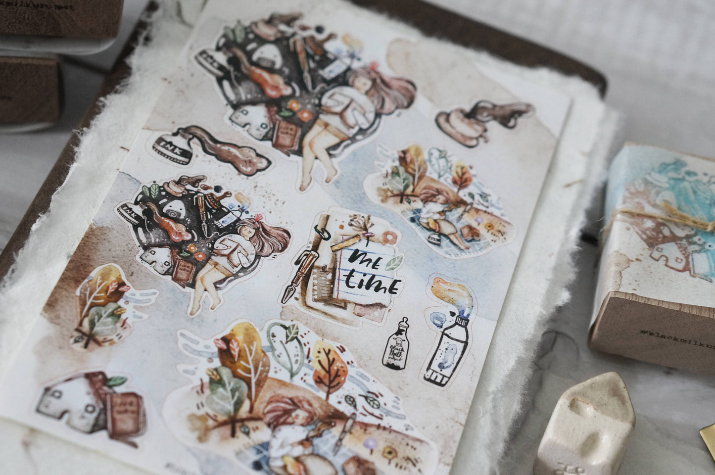 Black Milk Project Paper Sticker Sheet - Me Time