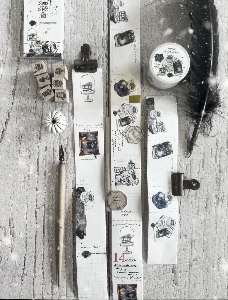Black Milk Project Notes in the Night Collection - Writable Memo Roll