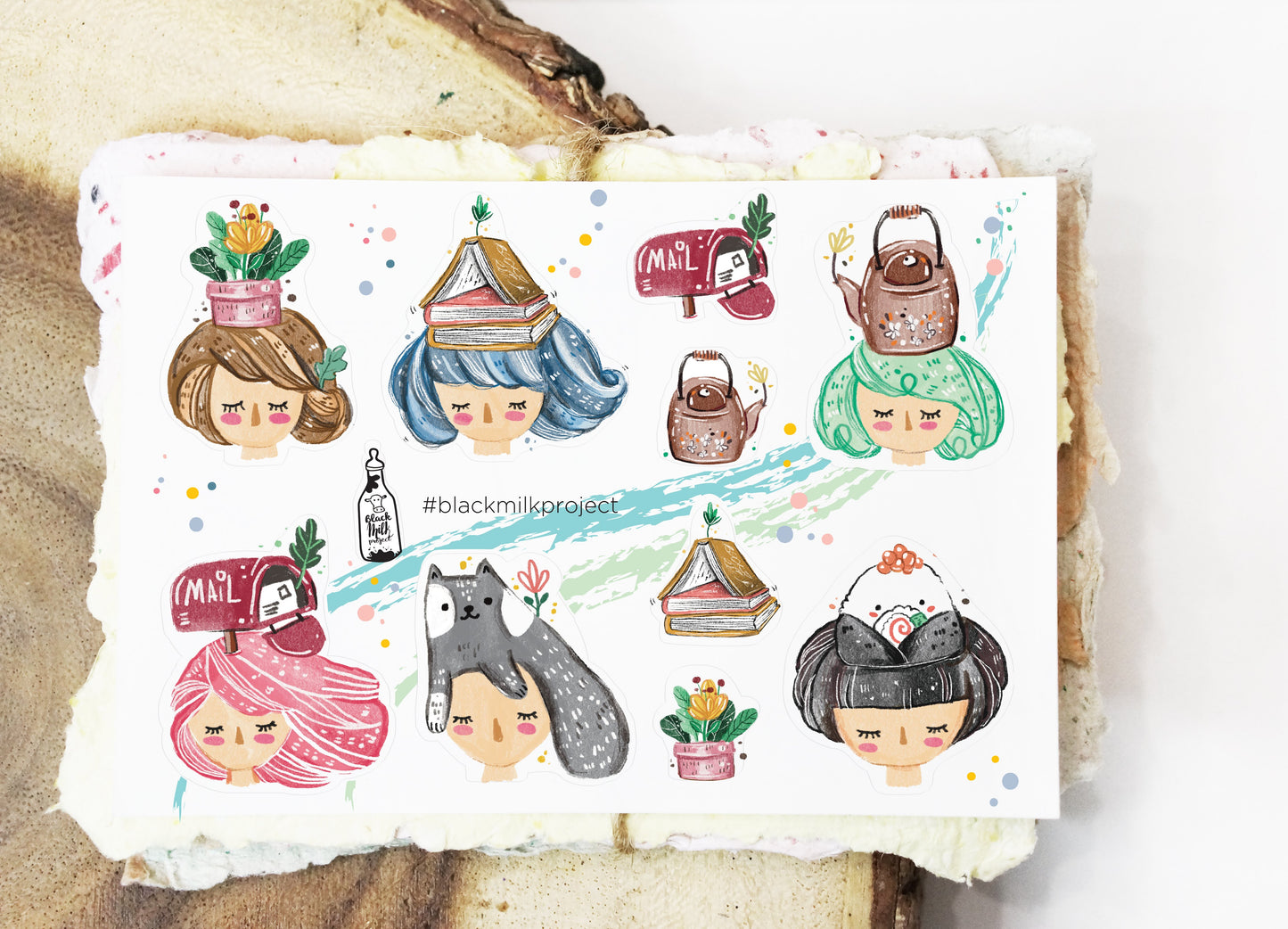 Black Milk Project Mini Sticker Sheet - On My Head