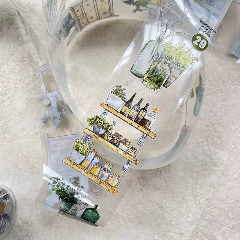 Ding Ding Vol 8 Clear Pre-Cut PET Tape - #29 Reside
