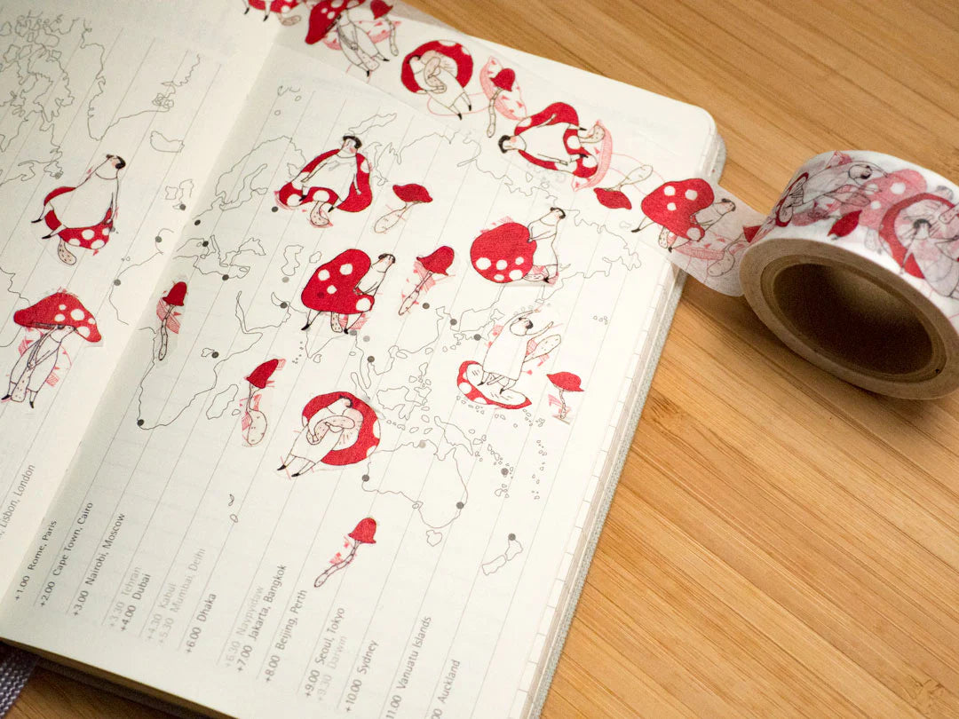 dodolulu Washi Tape - The Mushrooms