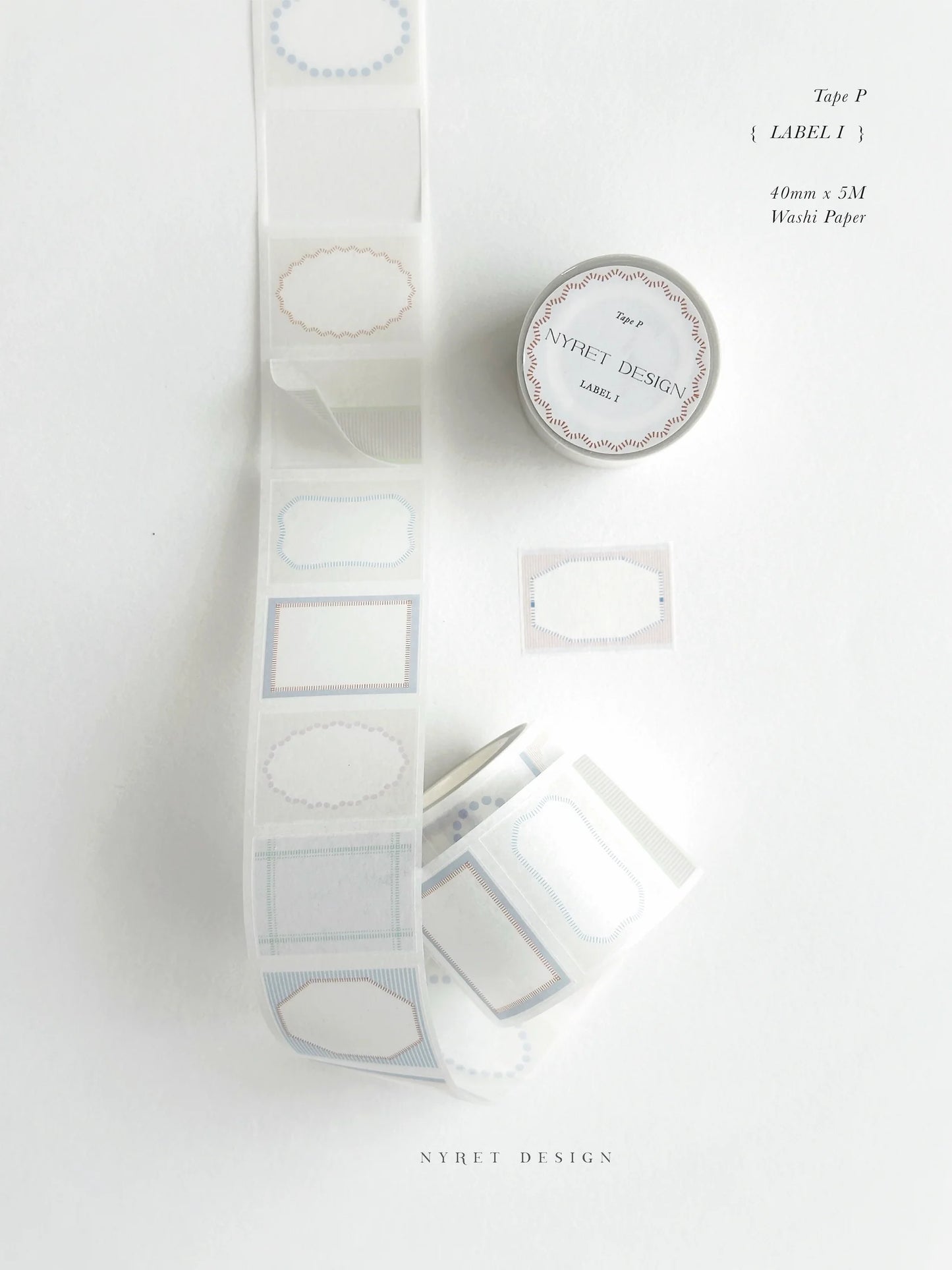 Nyret Design Kiss Cut Washi Tape - P Label I