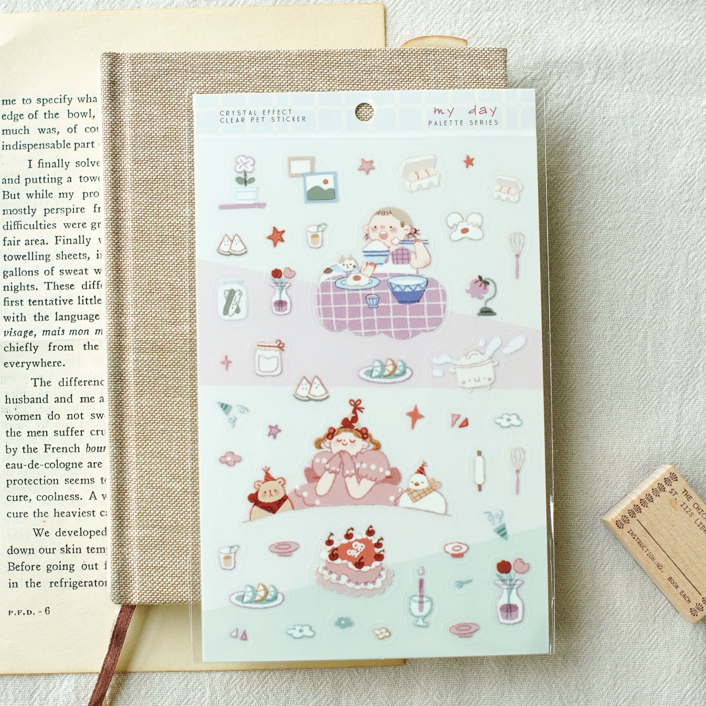 Teayou Crystal Effect Stickers - My Day