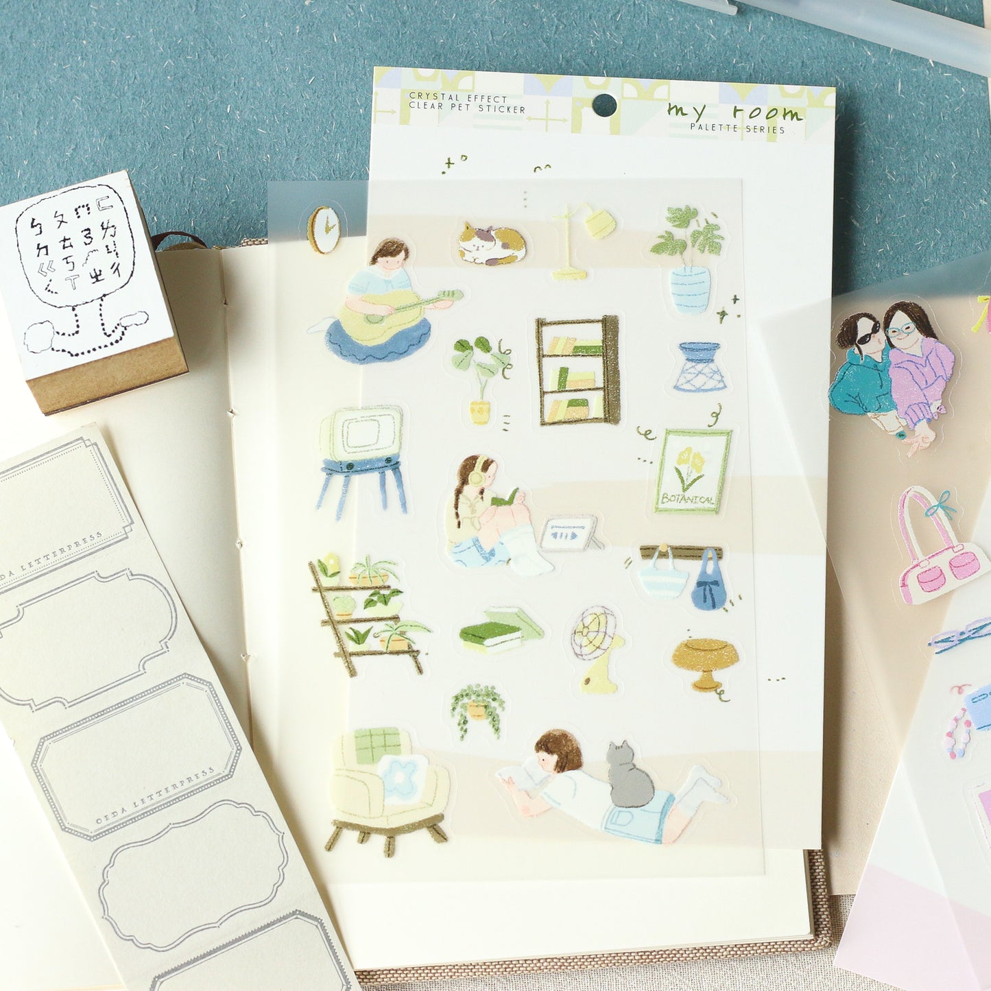 Teayou Crystal Effect Stickers - My Room