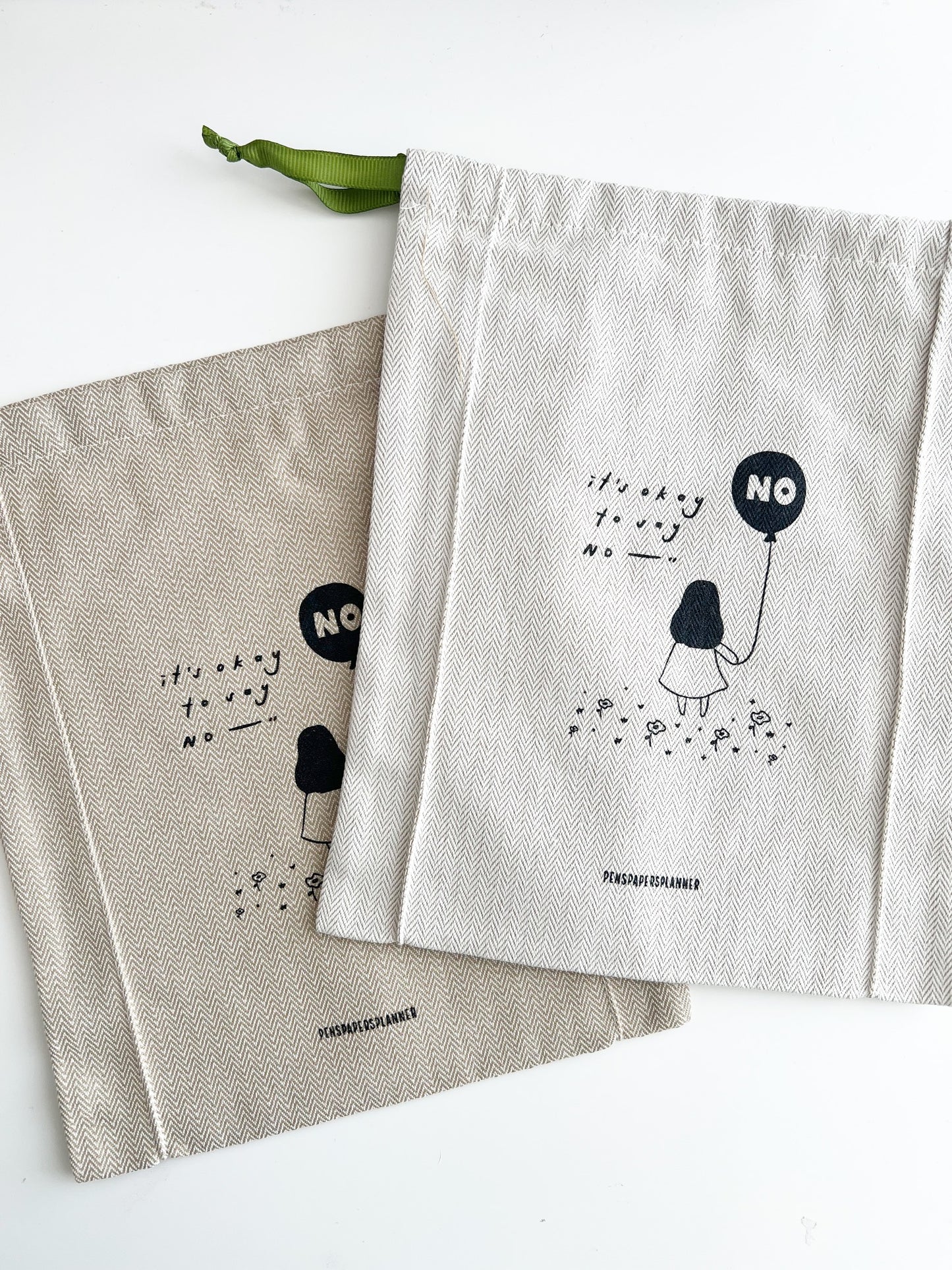 PensPapersPlanner Drawstring Pouch - Balloon