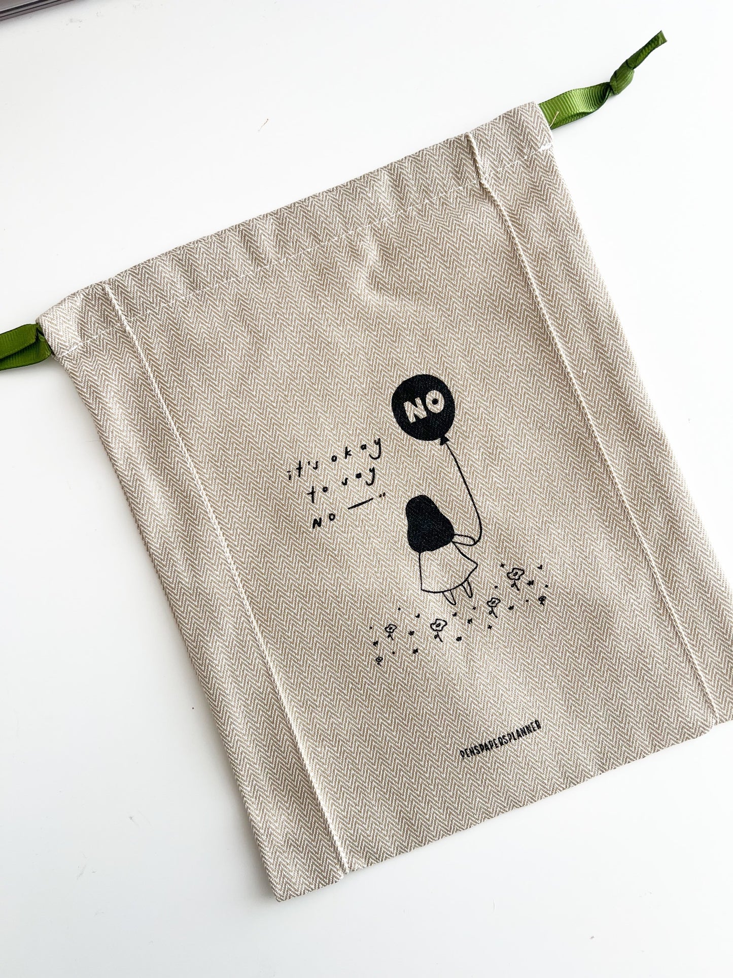 PensPapersPlanner Drawstring Pouch - Balloon