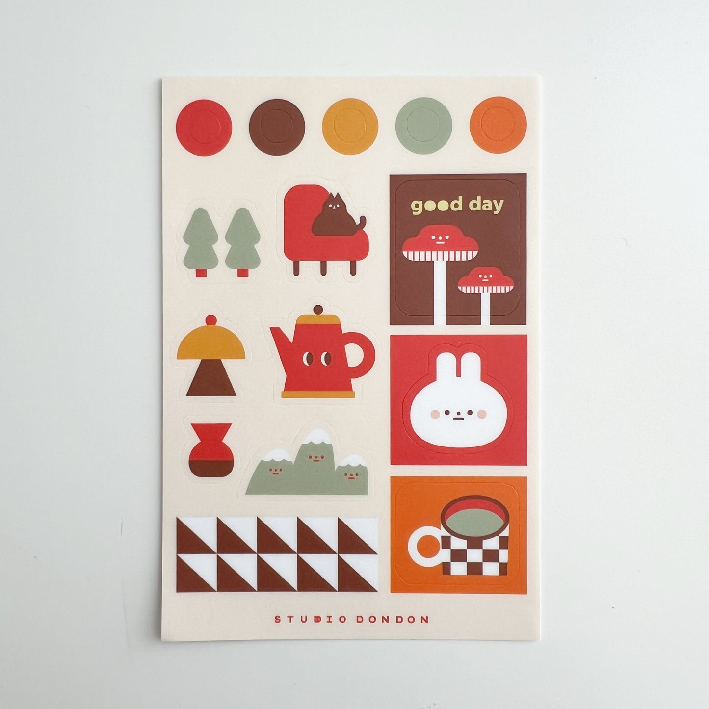 Studio DonDon Waterproof Sticker Sheet - Random Things