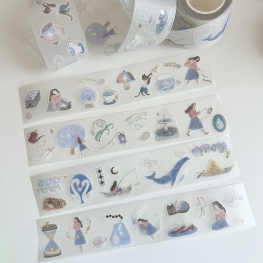 Teayou Kiss-Cut Tracing Paper Tape - Follow the Lights
