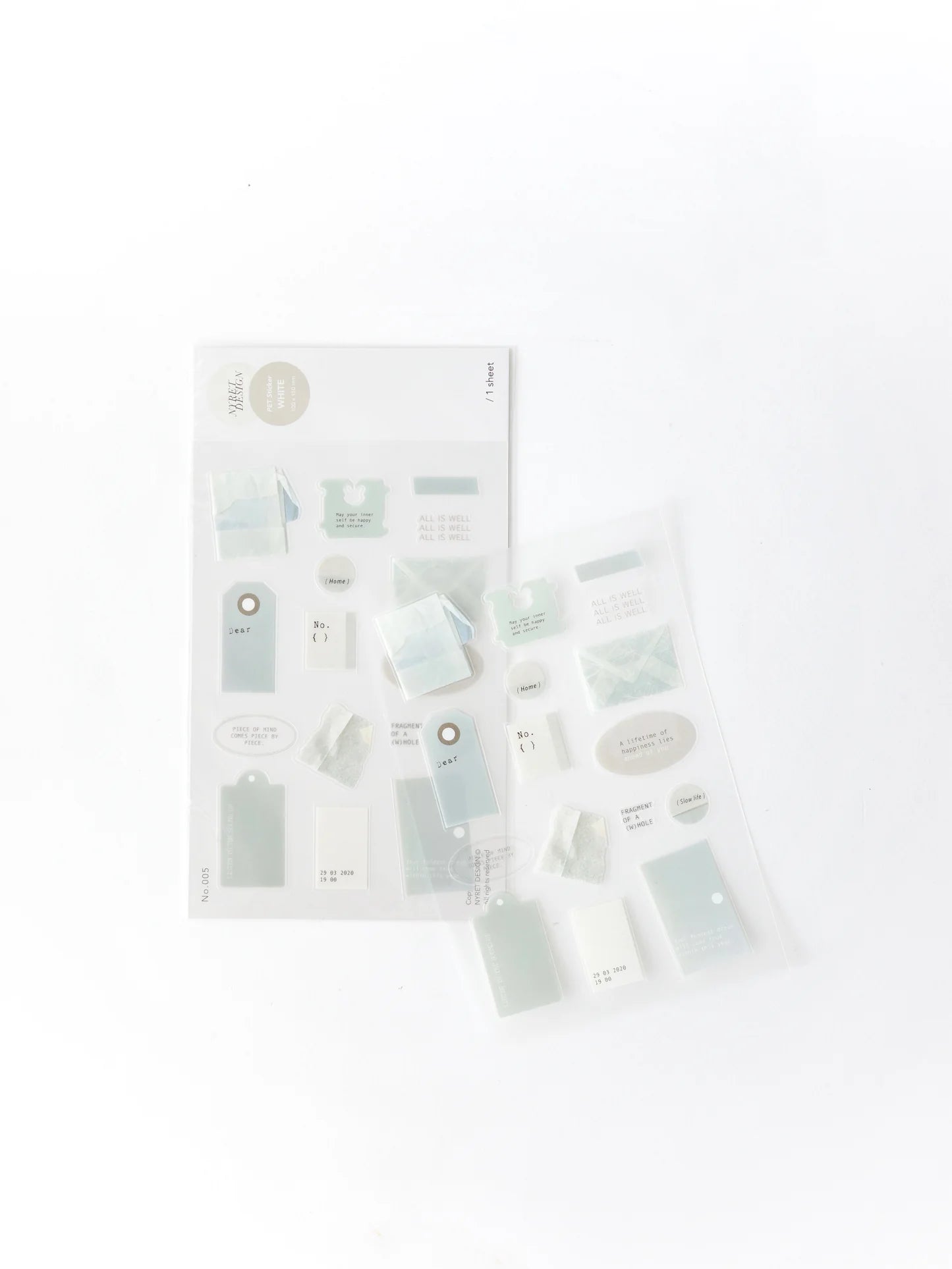 Nyret Design PET Stickers - White