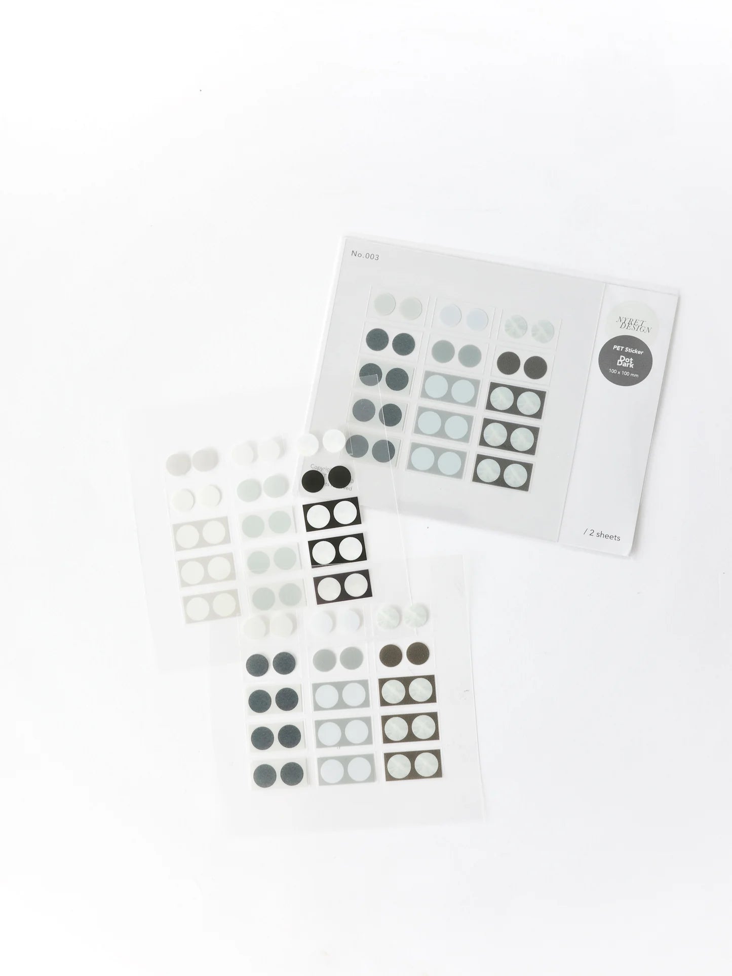 Nyret Design PET Stickers - Dot Dark