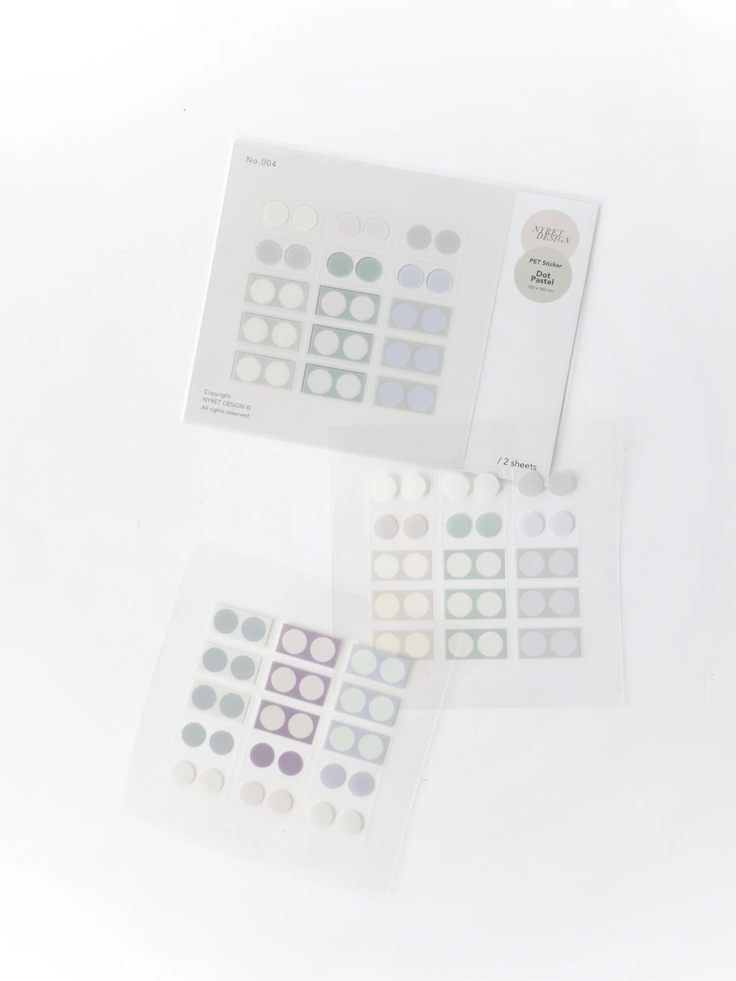 Nyret Design PET Stickers - Dot Pastel