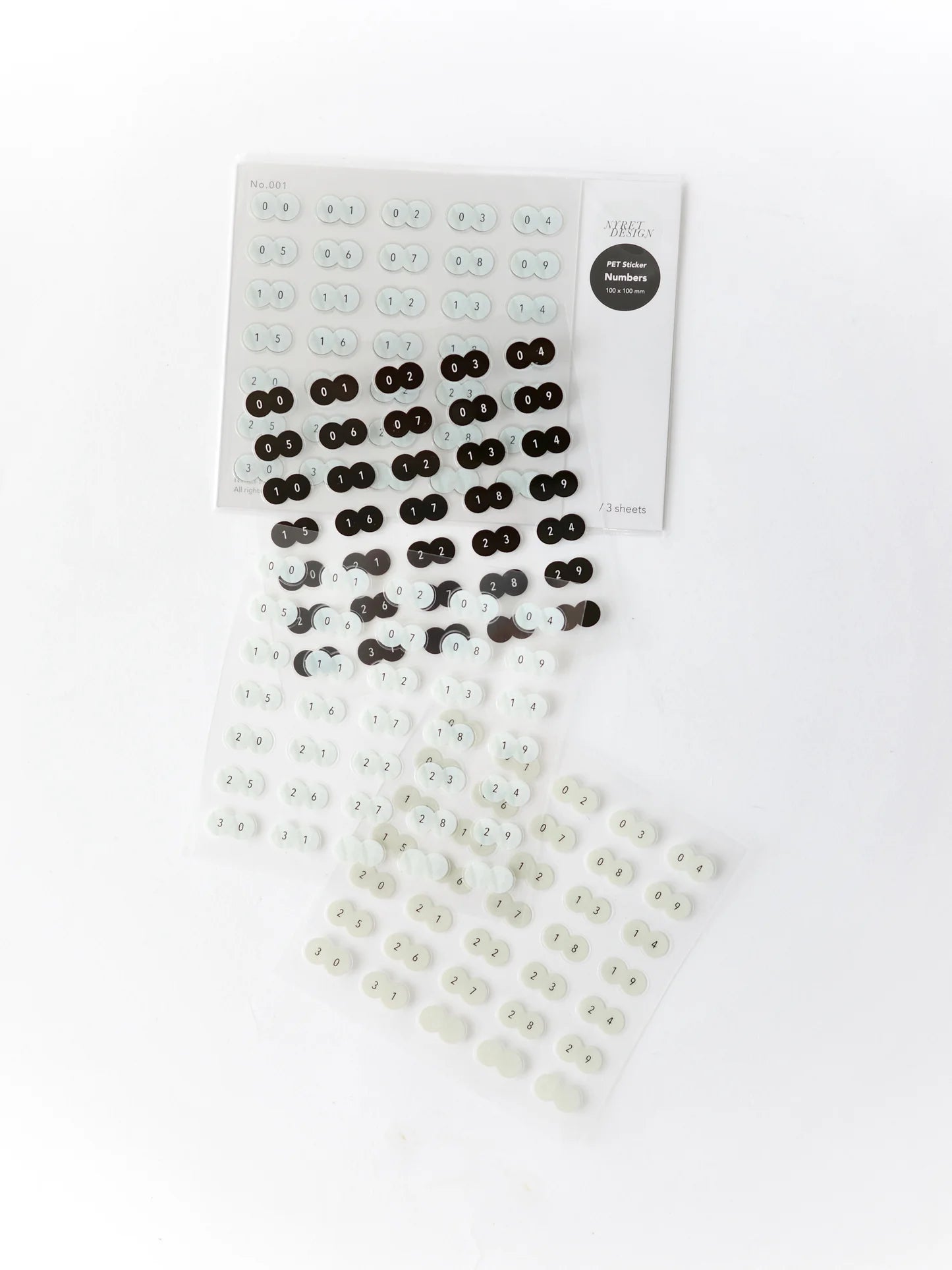 Nyret Design PET Stickers - Numbers