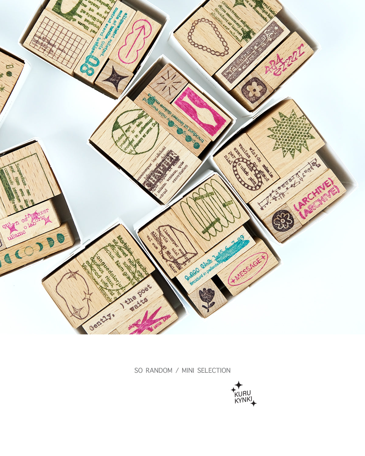 Kurukynki Rubber Stamps - So Random Mini Sets
