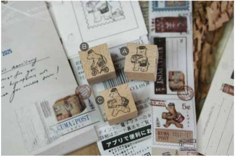 Black Milk Project Rubber Stamp - Mini Kuma Post