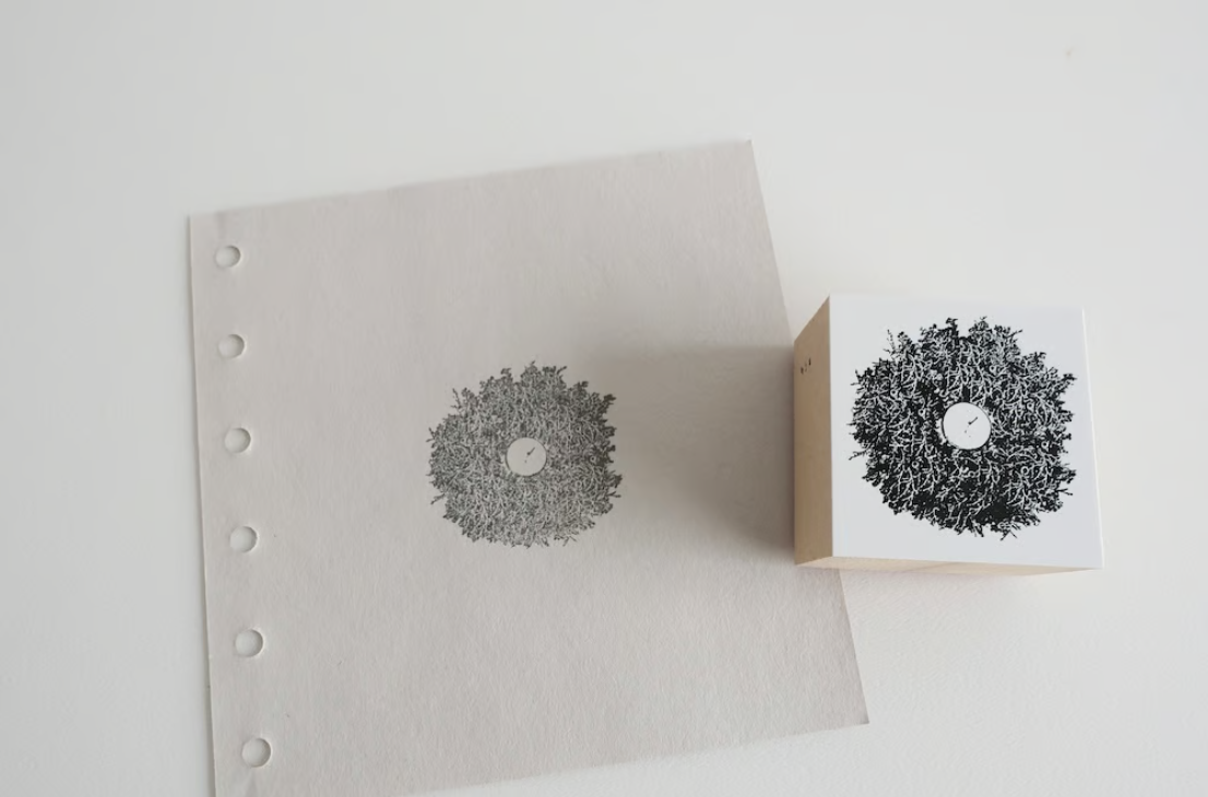 YOHAKU Rubber Stamp Wreaths S-100