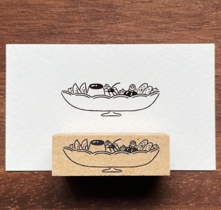 Stamp Marche Marl-chan Rubber Stamp - Pudding a la mode