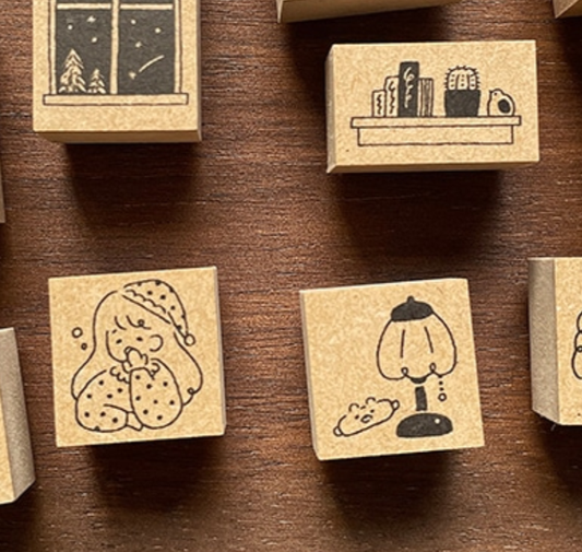Stamp Marche TEDE Rubber Stamp - Good Night Star Series