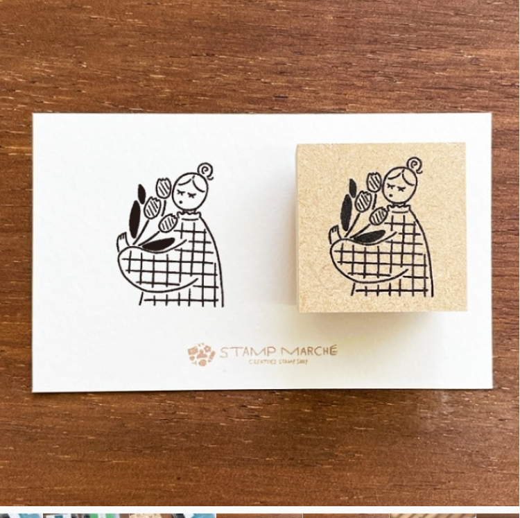 Stamp Marche Marl-chan Rubber Stamp - Tulips