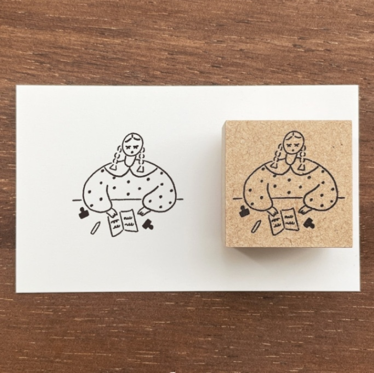 Stamp Marche Marl-chan Rubber Stamp - Journaling