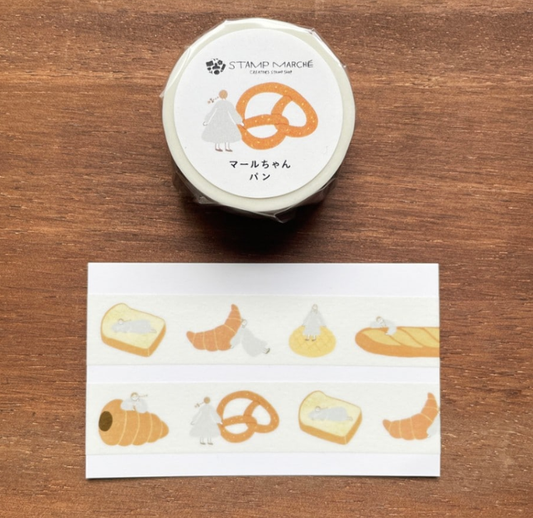 Stamp Marche Marl-chan Washi Tape - Bread