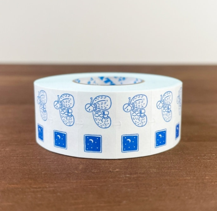Stamp Marche Marl-chan Label Stickers - Coffee