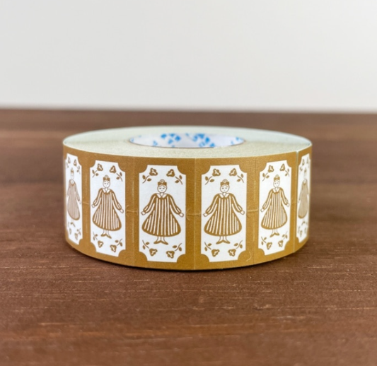 Stamp Marche Marl-chan Label Stickers - Retro Brown