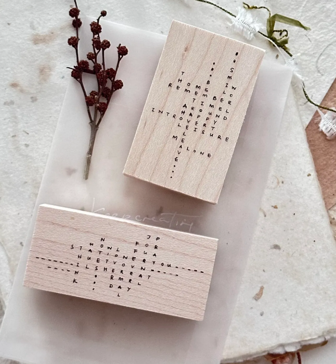 Nove Production Tiny Things Rubber Stamp Collection - Scrabble