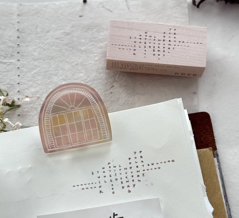 Nove Production Tiny Things Rubber Stamp Collection - Scrabble