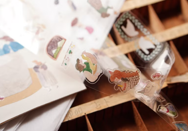 Ivy Snow Kiss Cut PET Tape - A Lovely Day