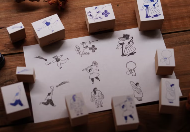 Ivy Snow Rubber Stamps - Shooting Star Set B