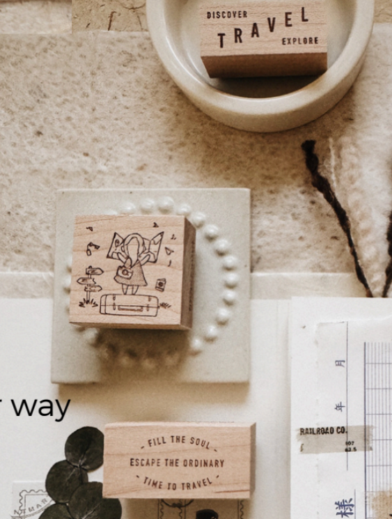 PensPapersPlanner Series 9 Rubber Stamps - Silhouette and Travel 123 - 145