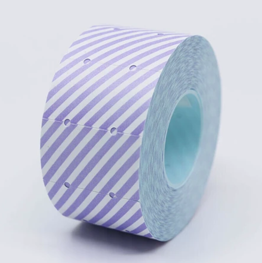 36 Sublo Large Label Stickers - Wisteria Diagonal Stripes