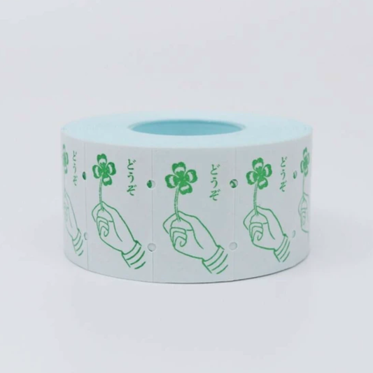 36 Sublo x Hana Rakui Large Label Stickers - Four Leaf Clover
