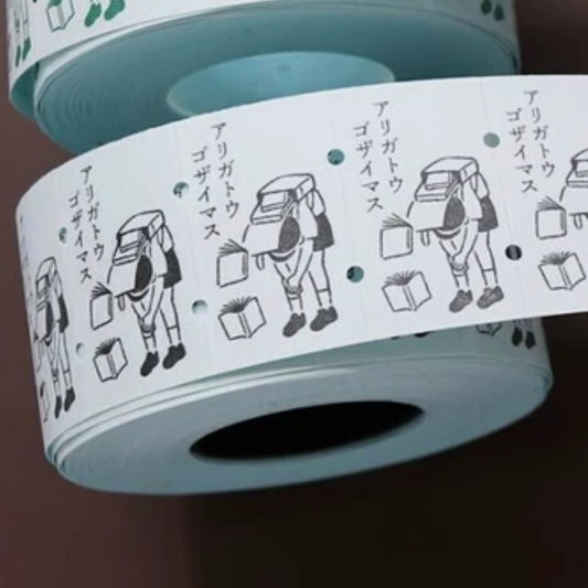 36 Sublo x Hana Rakui Large Label Stickers -Arigatou Gozaimasu