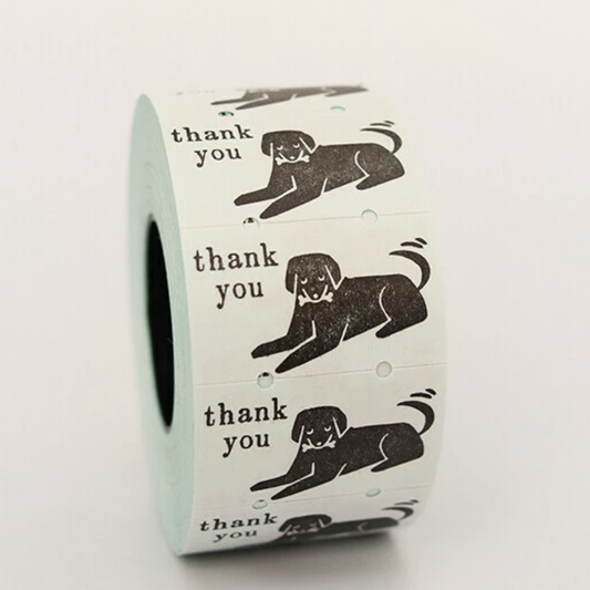 36 Sublo Large Label Stickers - Thank You Dog
