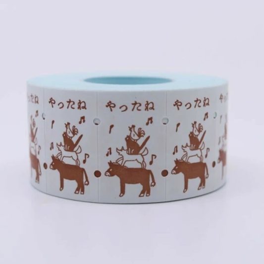 36 Sublo Large Label Stickers - The Bremen Musicians