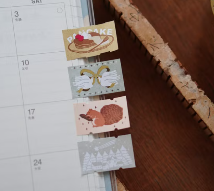 Ivy Snow Label Stickers - Pancakes