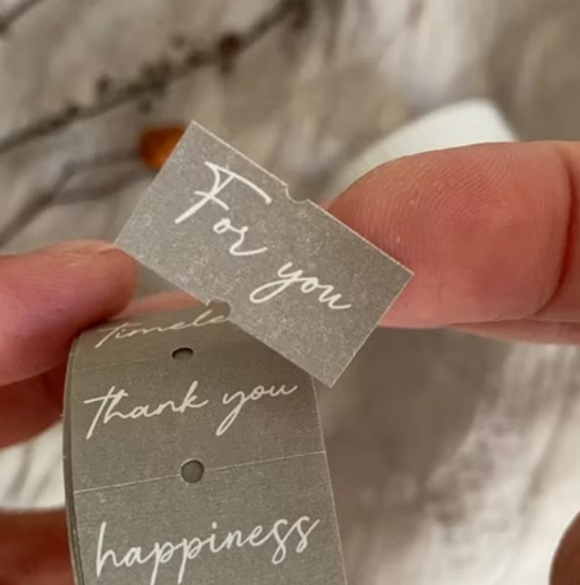 Hairmo Label Stickers - Heart Words